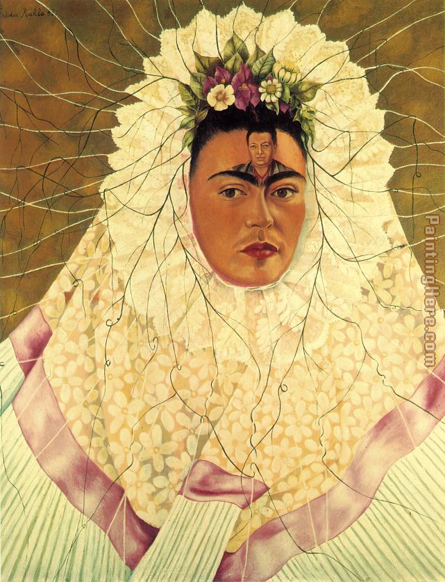 FridaKahlo-Self-Portrait-as-a-Tehuana-Diego-in-My-Thoughts-1943 painting - Frida Kahlo FridaKahlo-Self-Portrait-as-a-Tehuana-Diego-in-My-Thoughts-1943 art painting FridaKahlo-Self-Portrait-as-a-Tehuana-Diego-in-My-Thoughts-1943 painting - Frida Kahlo FridaKahlo-Self-Portrait-as-a-Tehuana-Diego-in-My-Thoughts-1943 art painting